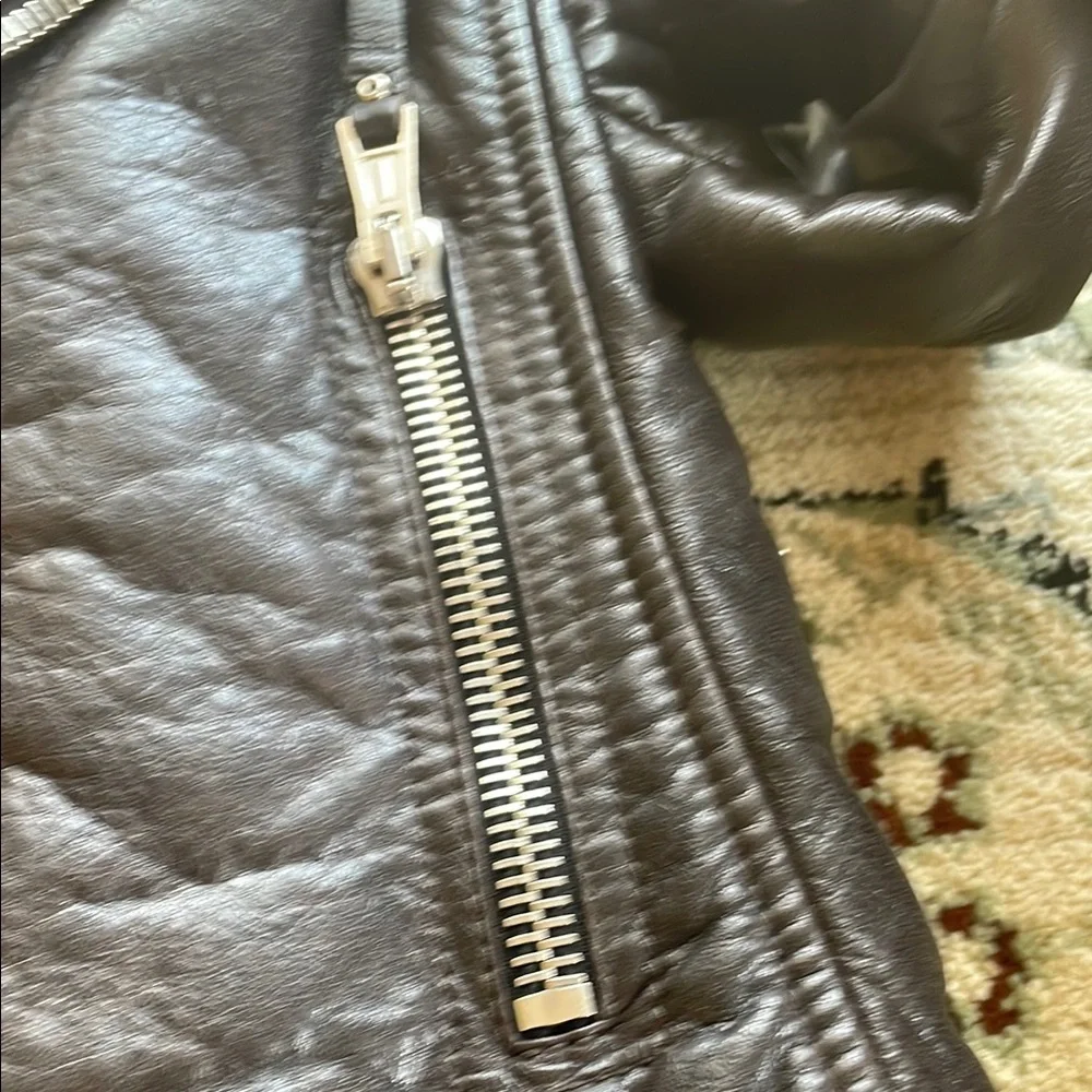 RARE Balenciaga Leather Moto Jacket – Espresso Brown - Picture 6 of 11